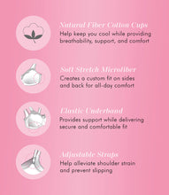 Load image into Gallery viewer, FULLY® Cotton Soft Cup Wirefree Bra With Lace - Brjóstahaldari