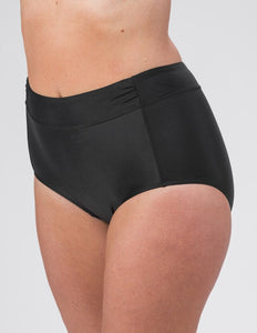 Black high waist bikini briefs with body control  - Bikiní buxur
