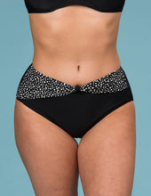 Load image into Gallery viewer, Patterned bikini briefs in black/white - Bikiní buxur

