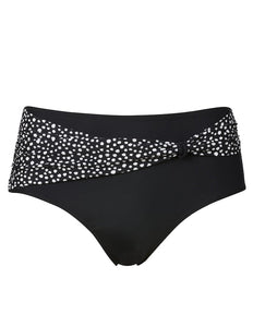 Patterned bikini briefs in black/white - Bikiní buxur